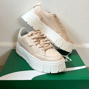 PUMA Womens Mayze Stack Soft Platform Sneakers Shoes Casual - Beige 8 NWT